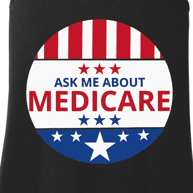 Insurance Agent Broker Sales Marketing Ask Me About Medicare Ladies Essential Tank