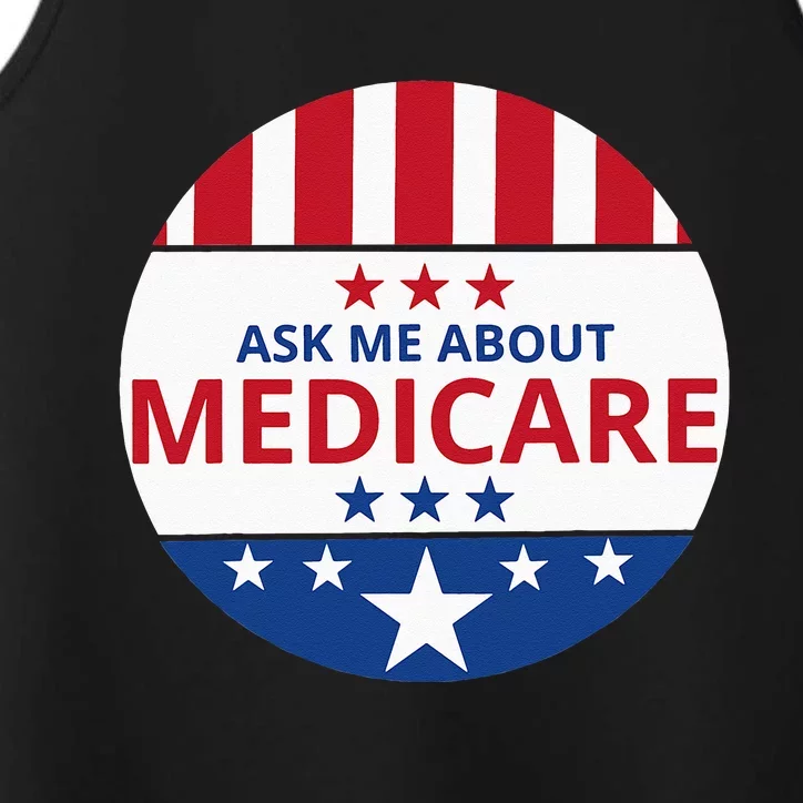 Insurance Agent Broker Sales Marketing Ask Me About Medicare Performance Tank