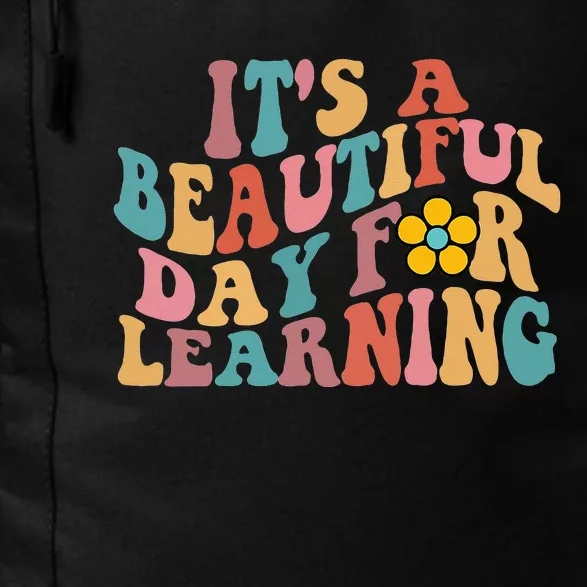 Its a Beautiful Day For Learning Groovy Waves style Daily Commute Backpack