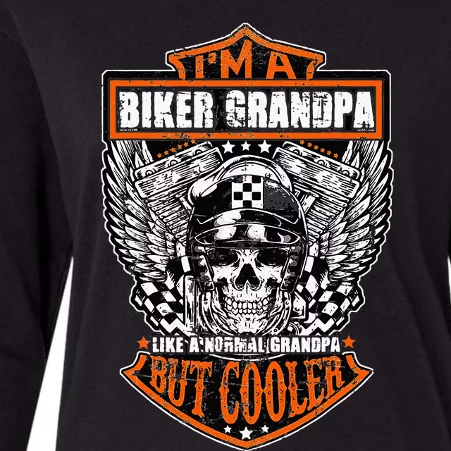 Im A Biker Grandpa Like A Normal Grandpa But Cooler Gifts Womens Cotton Relaxed Long Sleeve T-Shirt