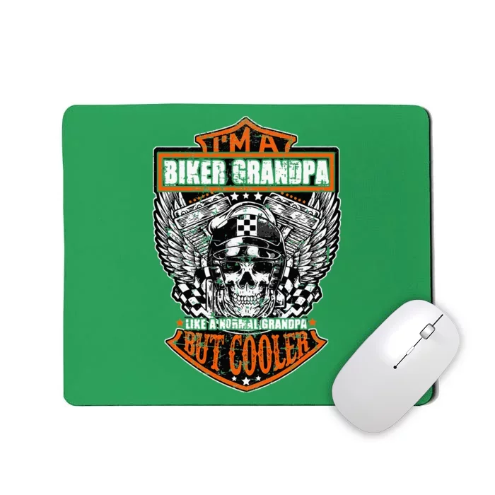 Im A Biker Grandpa Like A Normal Grandpa But Cooler Gifts Mousepad