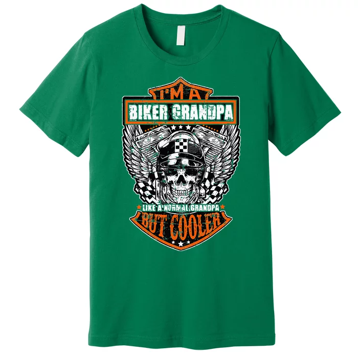 Im A Biker Grandpa Like A Normal Grandpa But Cooler Gifts Premium T-Shirt