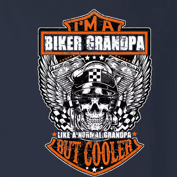 Im A Biker Grandpa Like A Normal Grandpa But Cooler Gifts Toddler Long Sleeve Shirt