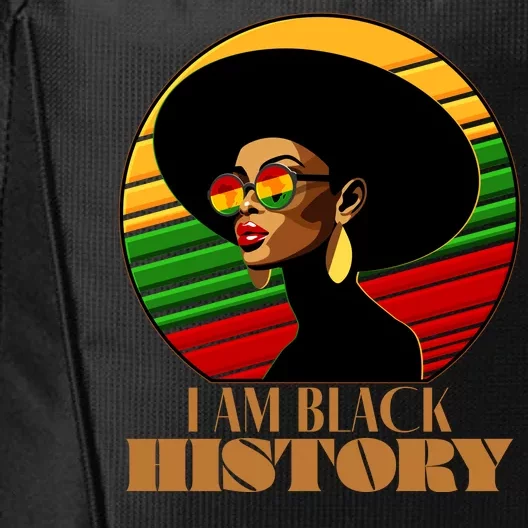 I Am Black History Stylish Black African American Woman City Backpack