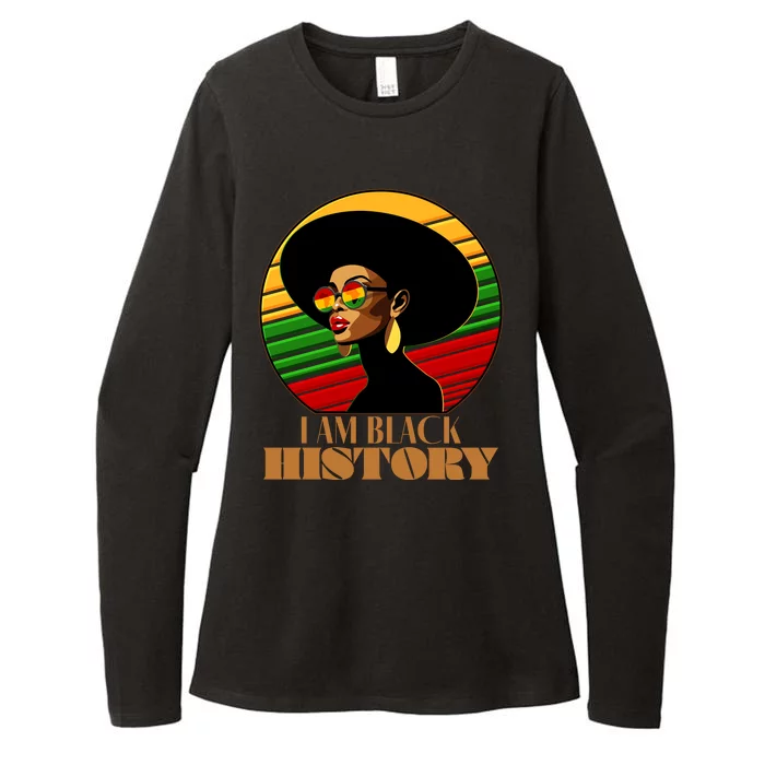 I Am Black History Stylish Black African American Woman Womens CVC Long Sleeve Shirt