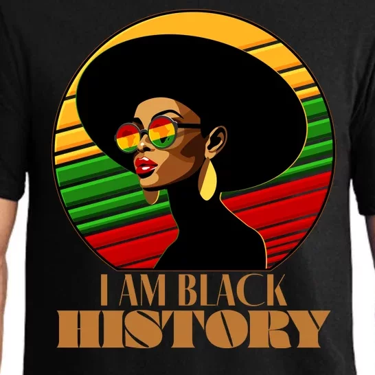 I Am Black History Stylish Black African American Woman Pajama Set