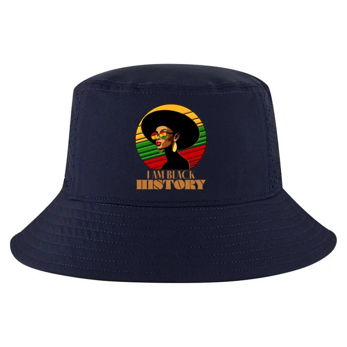 I Am Black History Stylish Black African American Woman Cool Comfort Performance Bucket Hat