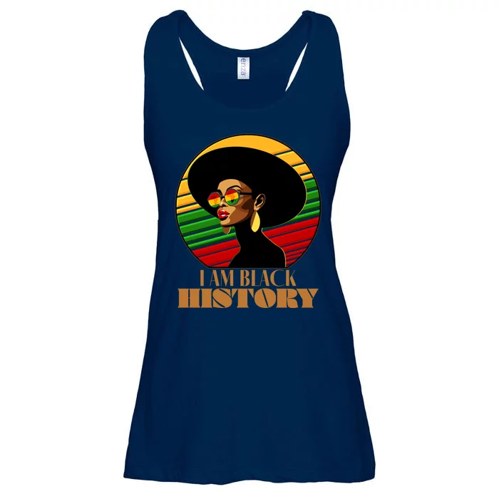 I Am Black History Stylish Black African American Woman Ladies Essential Flowy Tank