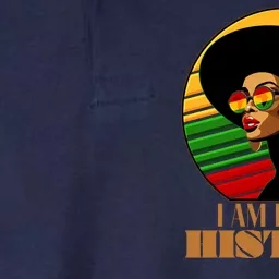 I Am Black History Stylish Black African American Woman Softstyle Adult Sport Polo