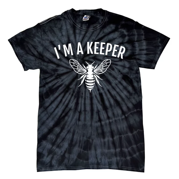 I'm A (Bee)keeper Gift Funny Beekeeper Beekeeping Funny Gift Tie-Dye T-Shirt