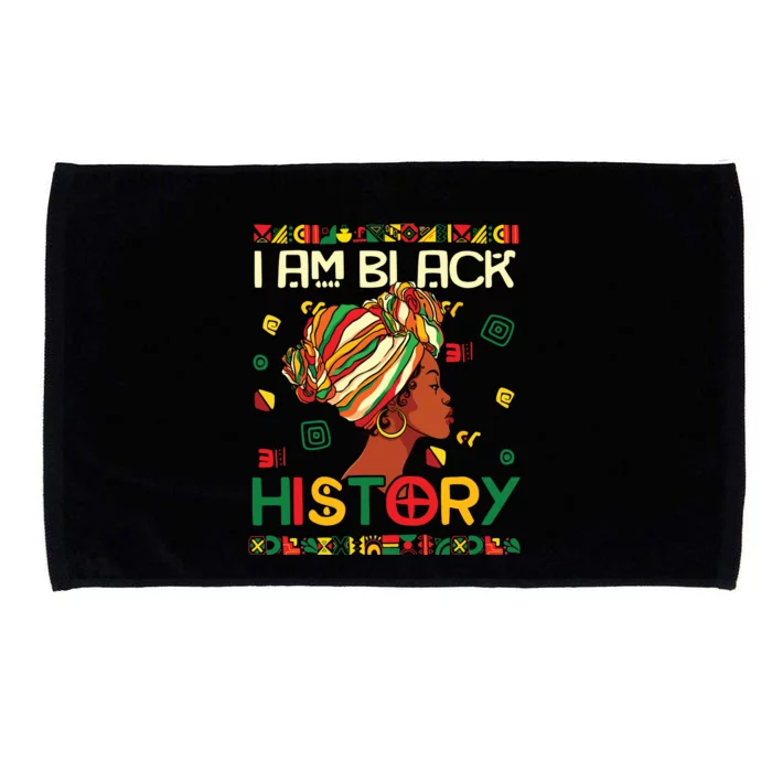 I Am Black History Month African American For Women Girl Microfiber Hand Towel