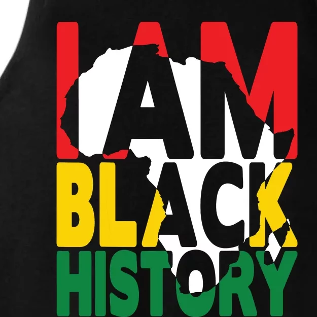 I Am Black History Month African American Pride Celebration Ladies Tri-Blend Wicking Tank