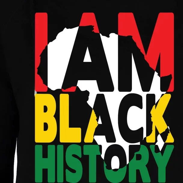 I Am Black History Month African American Pride Celebration Womens Funnel Neck Pullover Hood