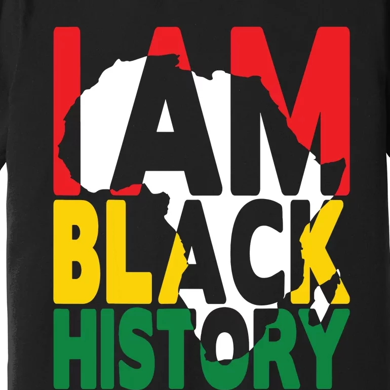 I Am Black History Month African American Pride Celebration Premium T-Shirt