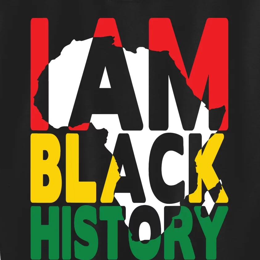 I Am Black History Month African American Pride Celebration Kids Sweatshirt