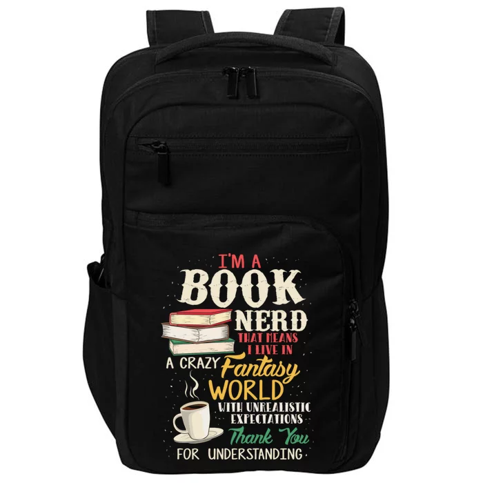 I'm a Book Nerd - Book Lover - Literature Impact Tech Backpack