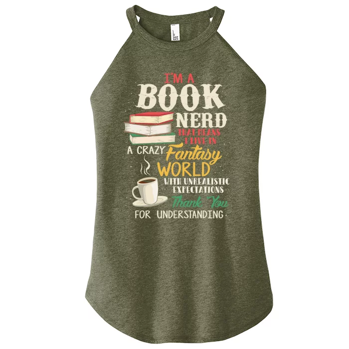 I'm a Book Nerd - Book Lover - Literature Women’s Perfect Tri Rocker Tank