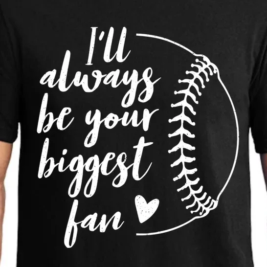 I'll Always Be Your Biggest Baseball Fan Gift Softball Fans Cute Gift Pajama Set