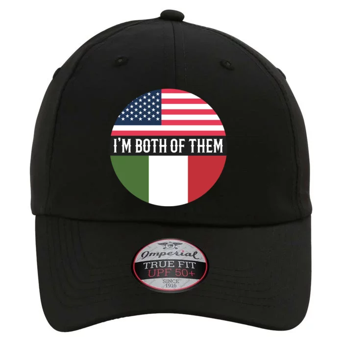 I Am Both Of Them American And Italian Flags The Original Performance Cap