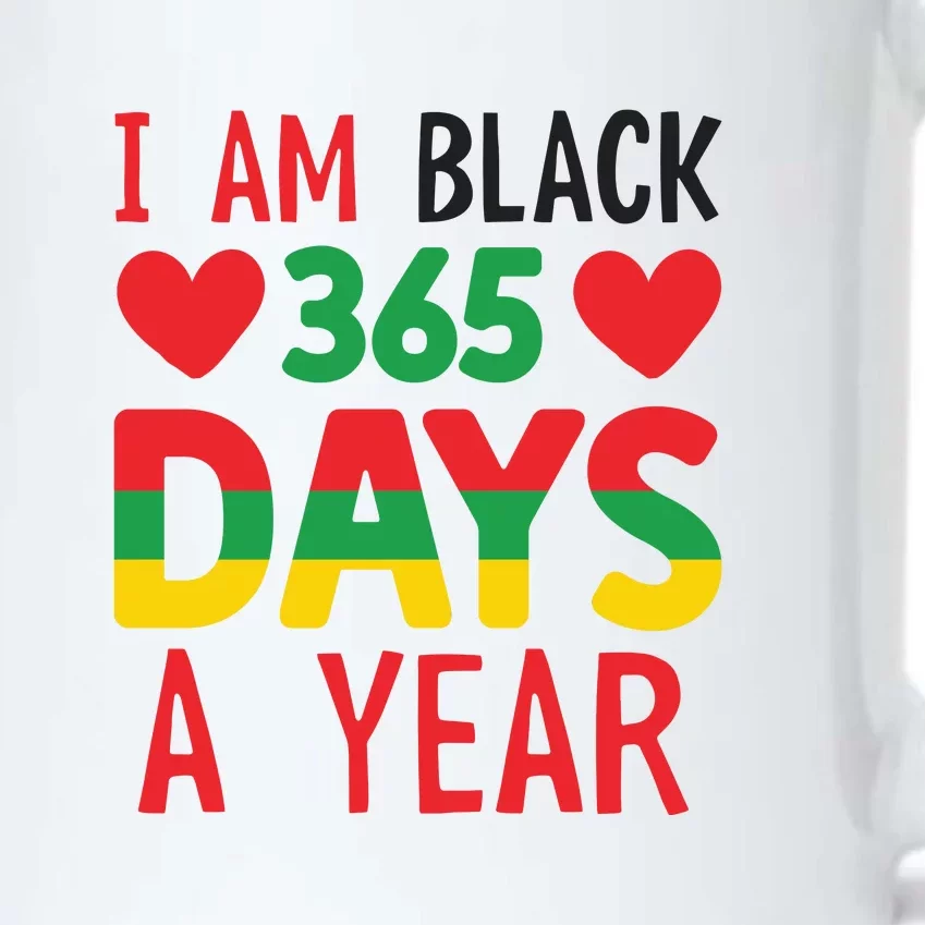 I Am Black 365 Days A Year For Black History Month Gift African Pride Black Color Changing Mug