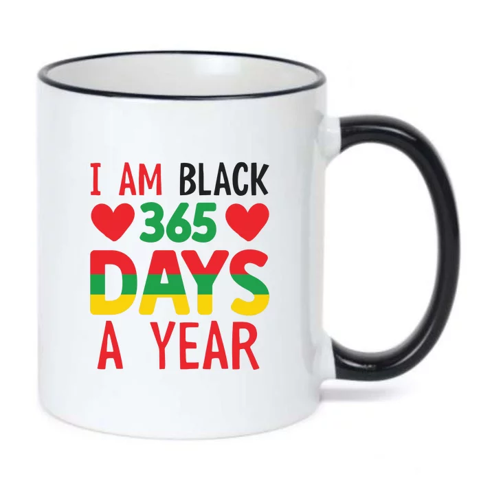 I Am Black 365 Days A Year For Black History Month Gift African Pride Black Color Changing Mug