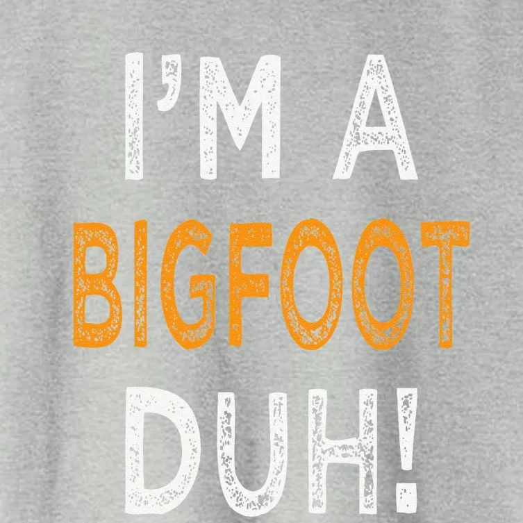 Im A BigFoot Duh Halloween Costume Easy Funny For Women Women's Crop Top Tee