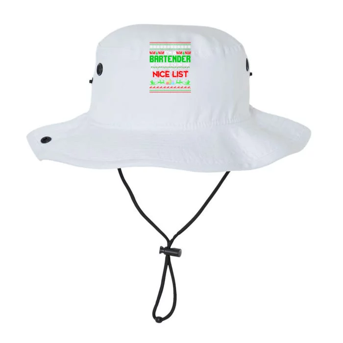 I'm A Bartender Of Course I'm On The Nice List Ugly Xmas Gift Legacy Cool Fit Booney Bucket Hat