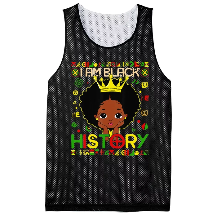 I Am Black History Month African American Mesh Reversible Basketball Jersey Tank