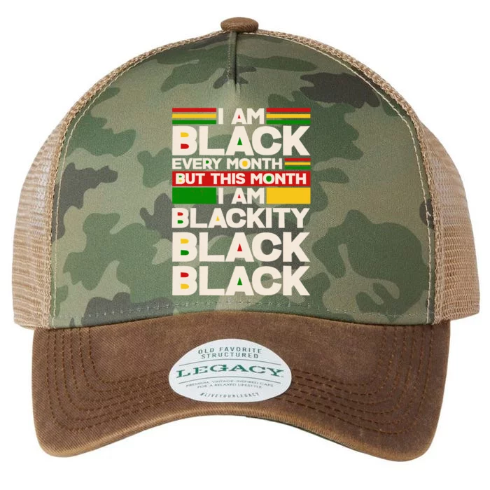 I Am Black Every Month But This Month I Am Blackity Black Black Legacy Tie Dye Trucker Hat