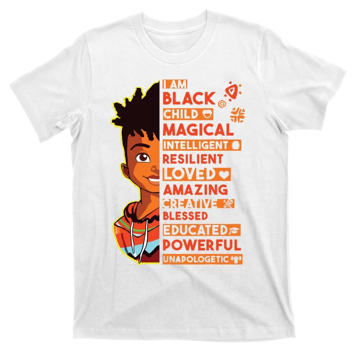 I Am Black History Month Boy African American T-Shirt