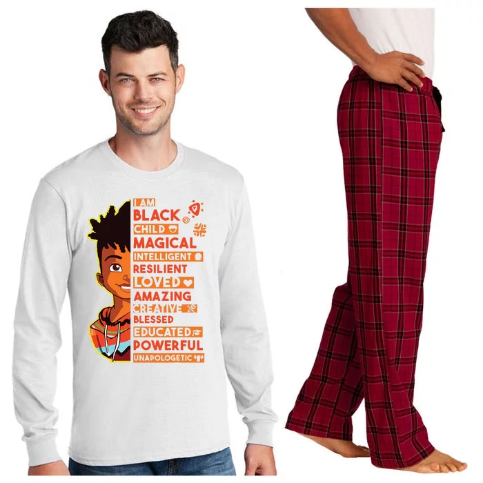 I Am Black History Month Boy African American Long Sleeve Pajama Set