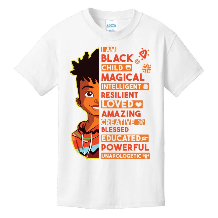 I Am Black History Month Boy African American Kids T-Shirt