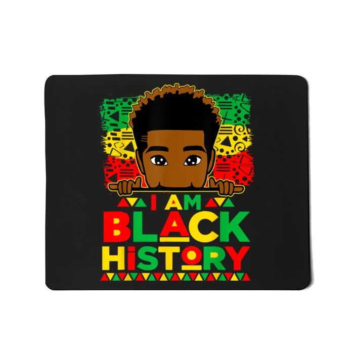 I Am Black History Month African American For Boy Mousepad