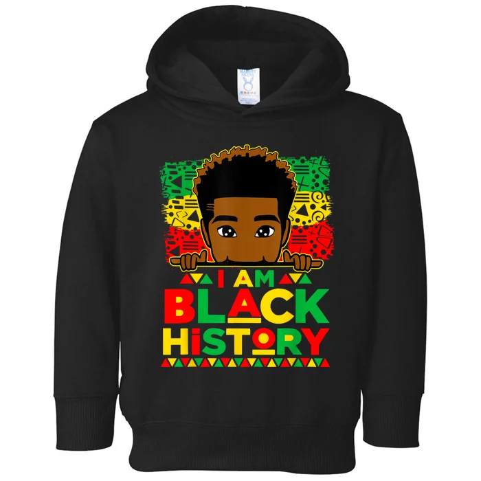 I Am Black History Month African American For Boy Toddler Hoodie