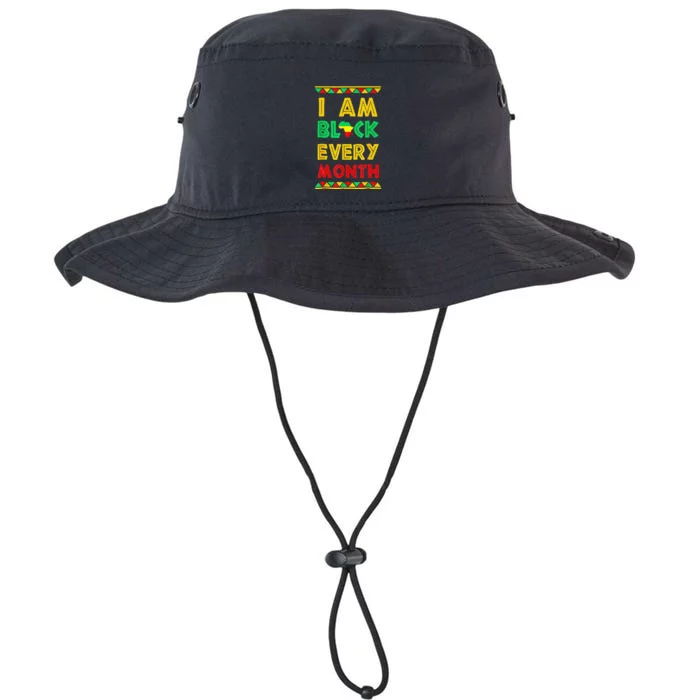 I Am Black Every Month Black History African Pride Legacy Cool Fit Booney Bucket Hat