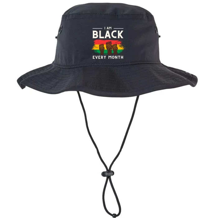 I Am Black Every Month But This Month I Am Blackity Black Black Legacy Cool Fit Booney Bucket Hat