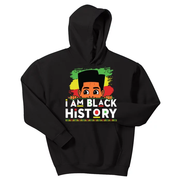 I Am Black History For Boy Black History Month Kids Hoodie