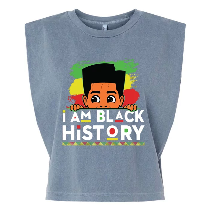 I Am Black History For Boy Black History Month Garment-Dyed Women's Muscle Tee