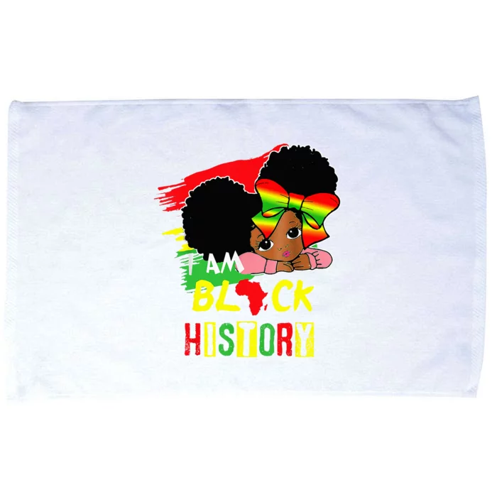 I Am Black History Month Black Melanin Microfiber Hand Towel