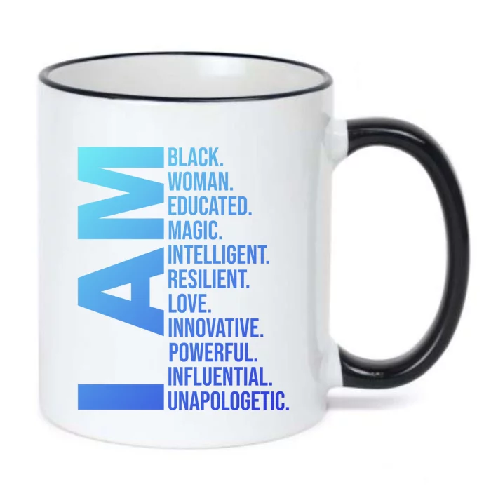 I Am Black Black History Month Educated Black Gift Black Color Changing Mug