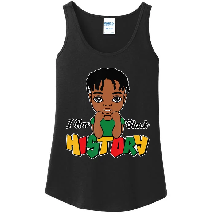 I Am Black History Black History Month Ladies Essential Tank