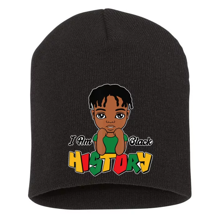 I Am Black History Black History Month Short Acrylic Beanie