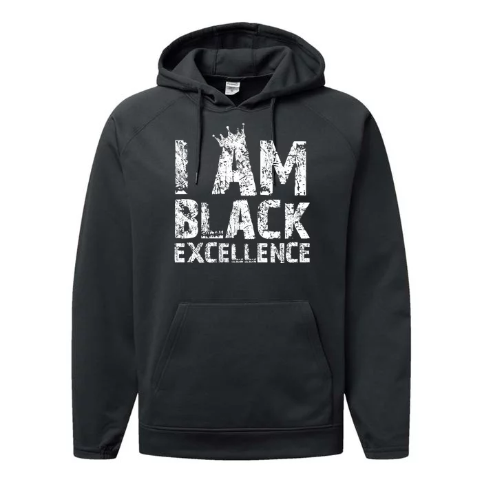 I Am Black Excellence Performance Fleece Hoodie