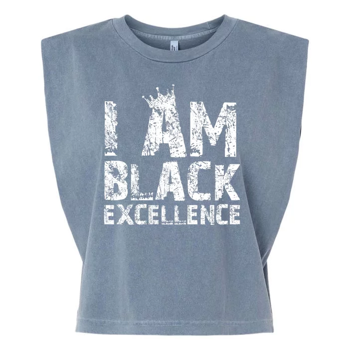 I Am Black Excellence Garment-Dyed Women's Muscle Tee