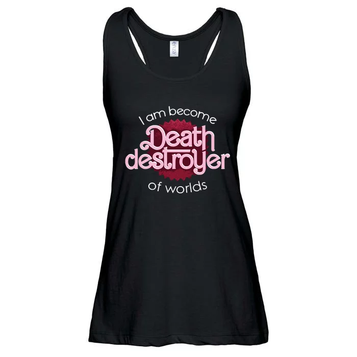 I Am Become Death Destroyer Of Worlds Oppenheimer Ladies Essential Flowy Tank