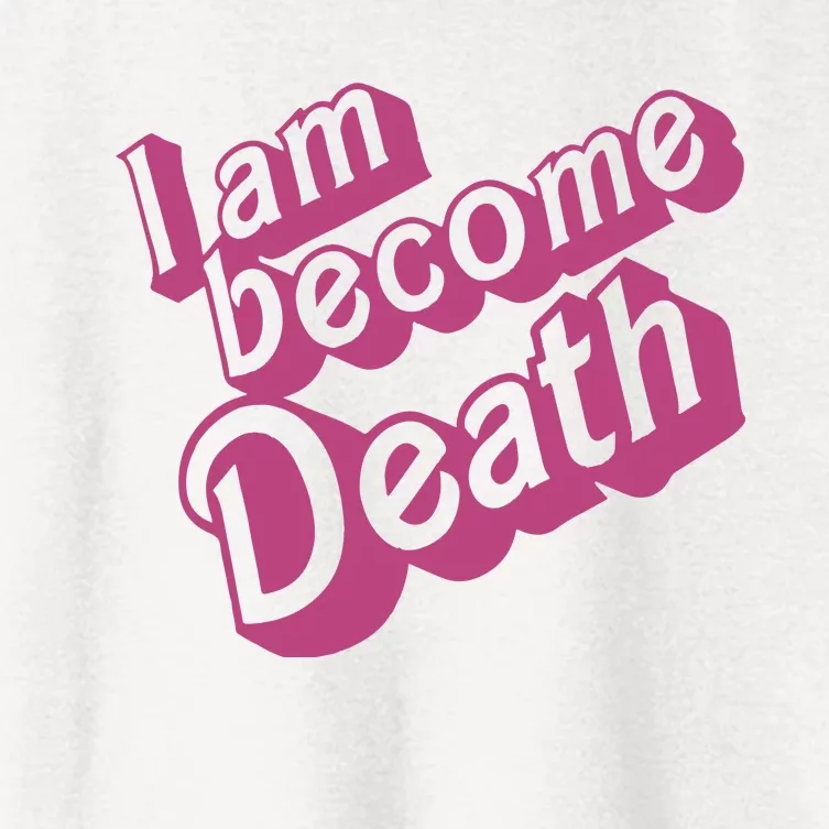 I Am Become Death In Pink Women's Crop Top Tee