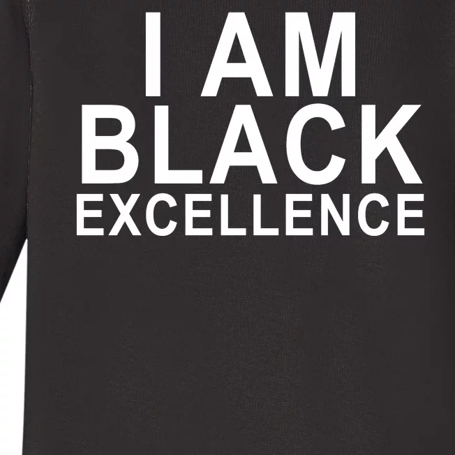 I Am Black Excellence Baby Long Sleeve Bodysuit