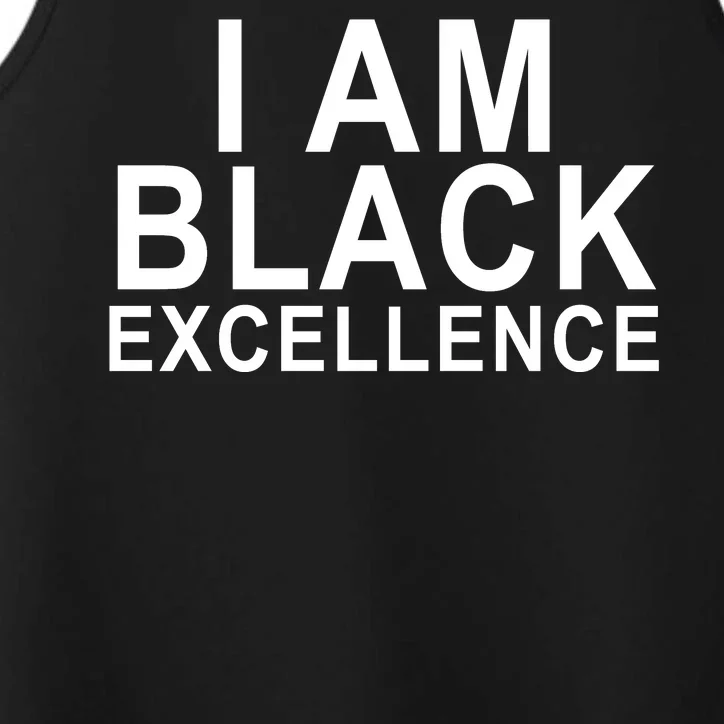 I Am Black Excellence Performance Tank