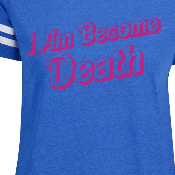 I Am Become Death In Pink Barbenheimer Enza Ladies Jersey Football T-Shirt