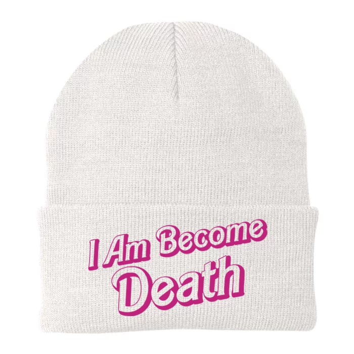 I Am Become Death In Pink Barbenheimer Knit Cap Winter Beanie